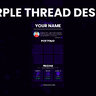 Purple thread design | Multi purpose